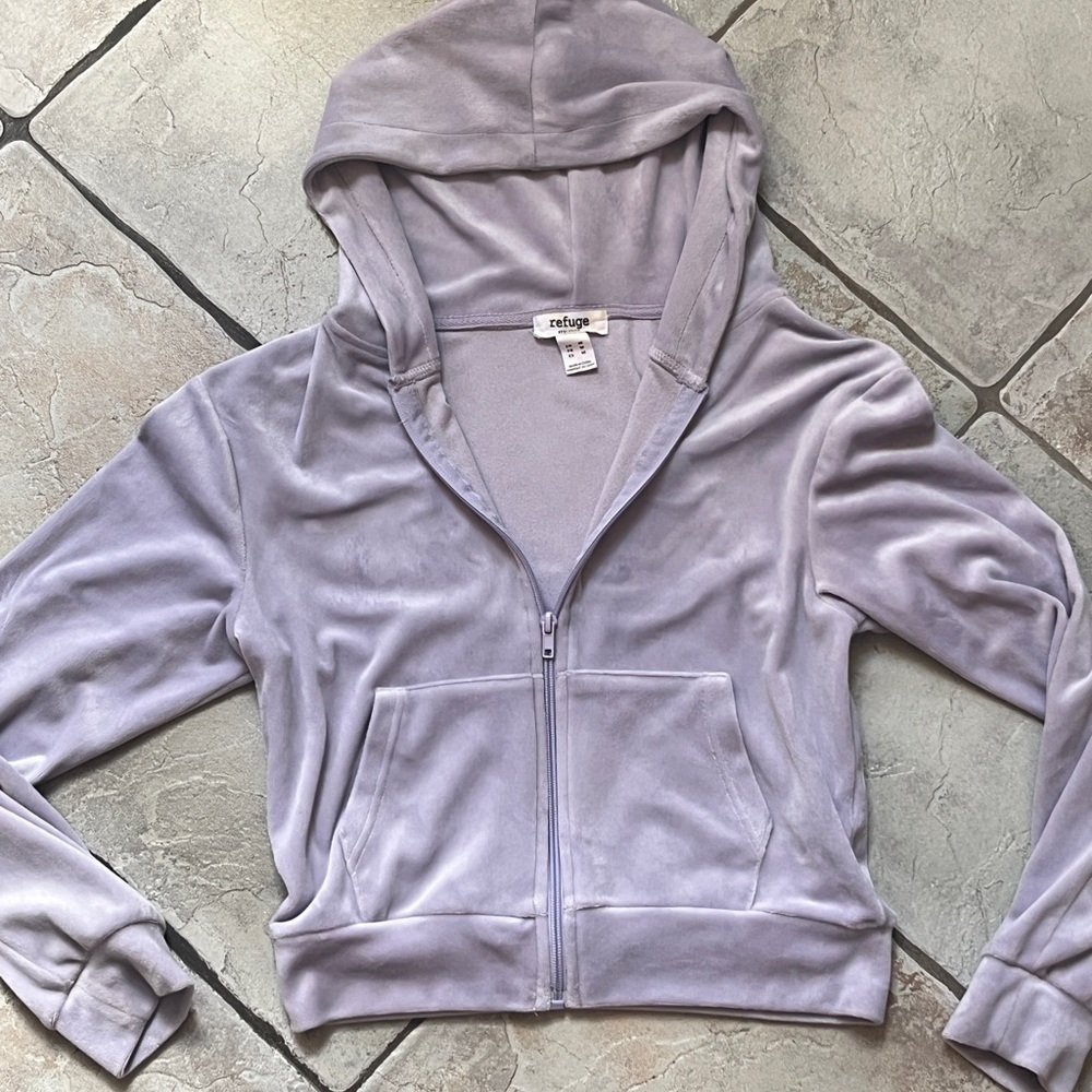Refuge Lavender Zip-Up Jacket